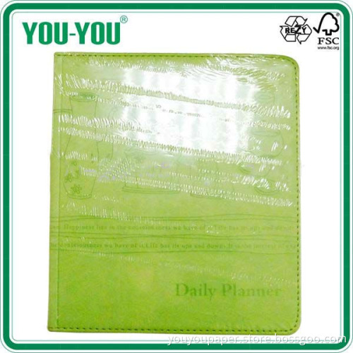 Green Leather Cover Notebook for Diary, Journal, Gift